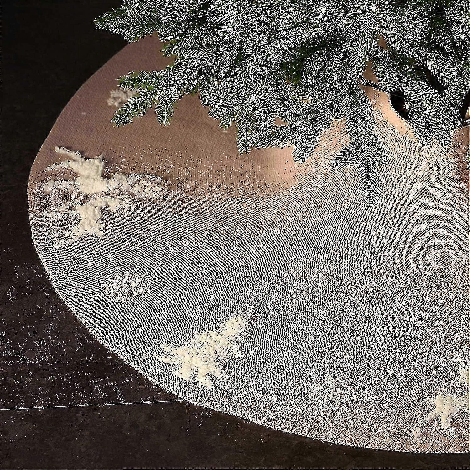 Christbaumrock, Kabelstrick gestrickt (36inch/92cm, Beige)