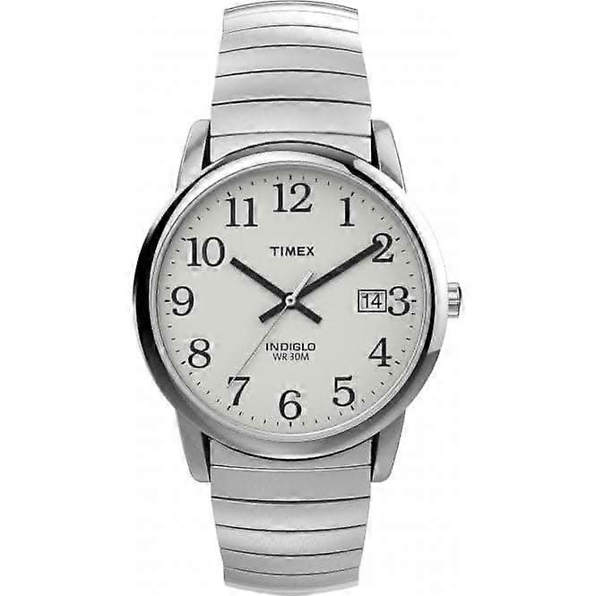 Timex Gents Easy Reader Silver Watch T2H451