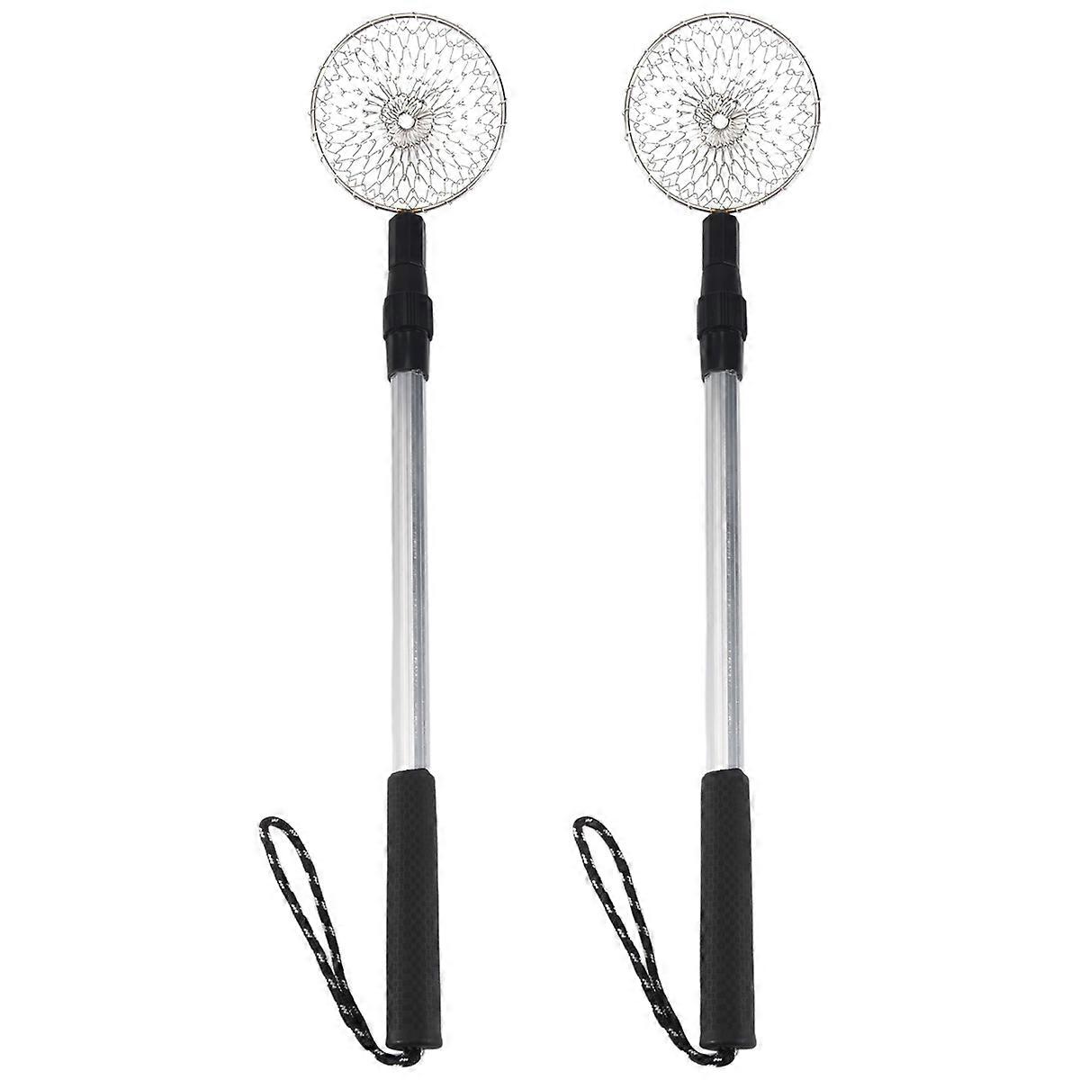 2Pcs Beach Scoop for Beachcombing Collect Seashell Rocks Sifting,Extra Long Telescoping Shovel