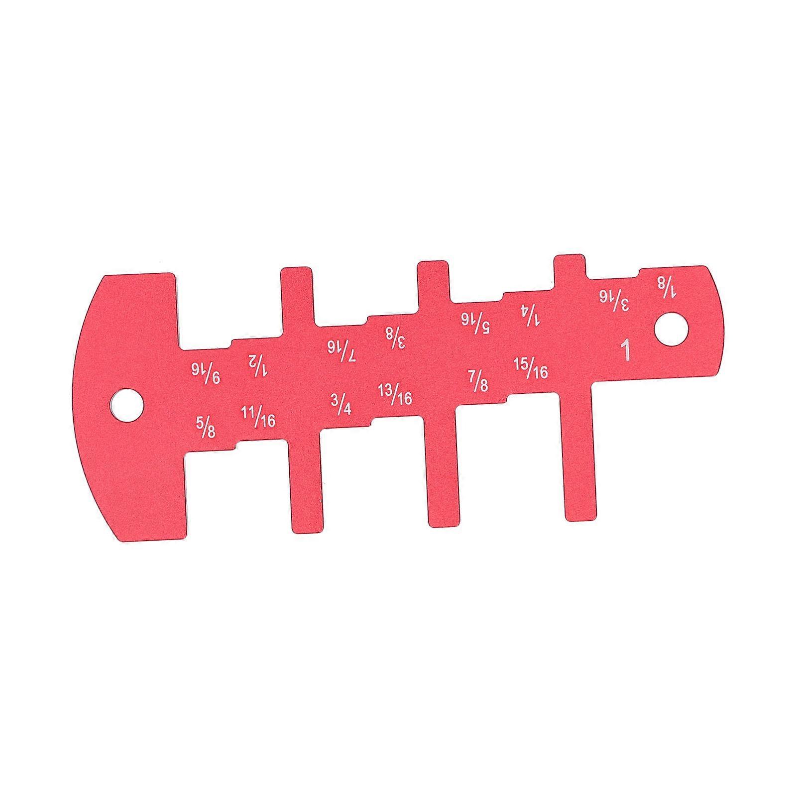 Router Depth Gauge Tool Imperial Height Measurer Template DIY Woodworking Tool 1/8‑1in