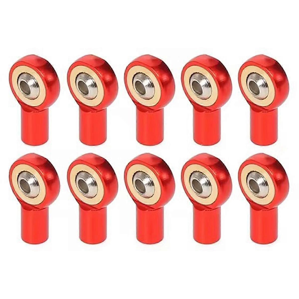 10pcs M2.5 Link Rod Joint Ball End Holder for RC Model Car Red
