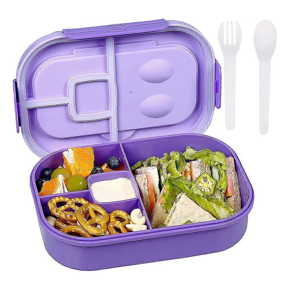 4-Compartment Bento Box with Spoon and Fork - FFY