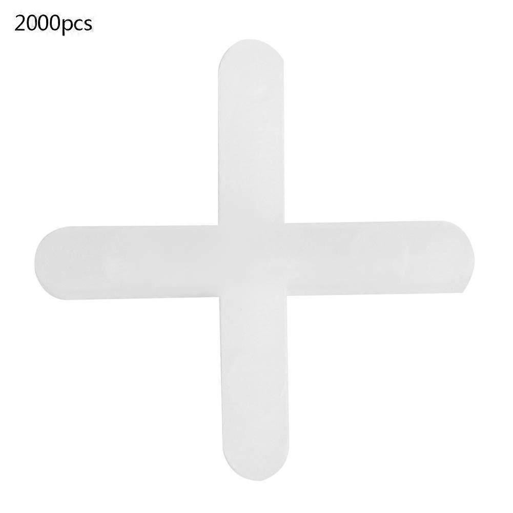 2000Pcs Ceramic Tiler Spacer Cross Plastic Tile Plumber Reuseable Leveling System 3mm