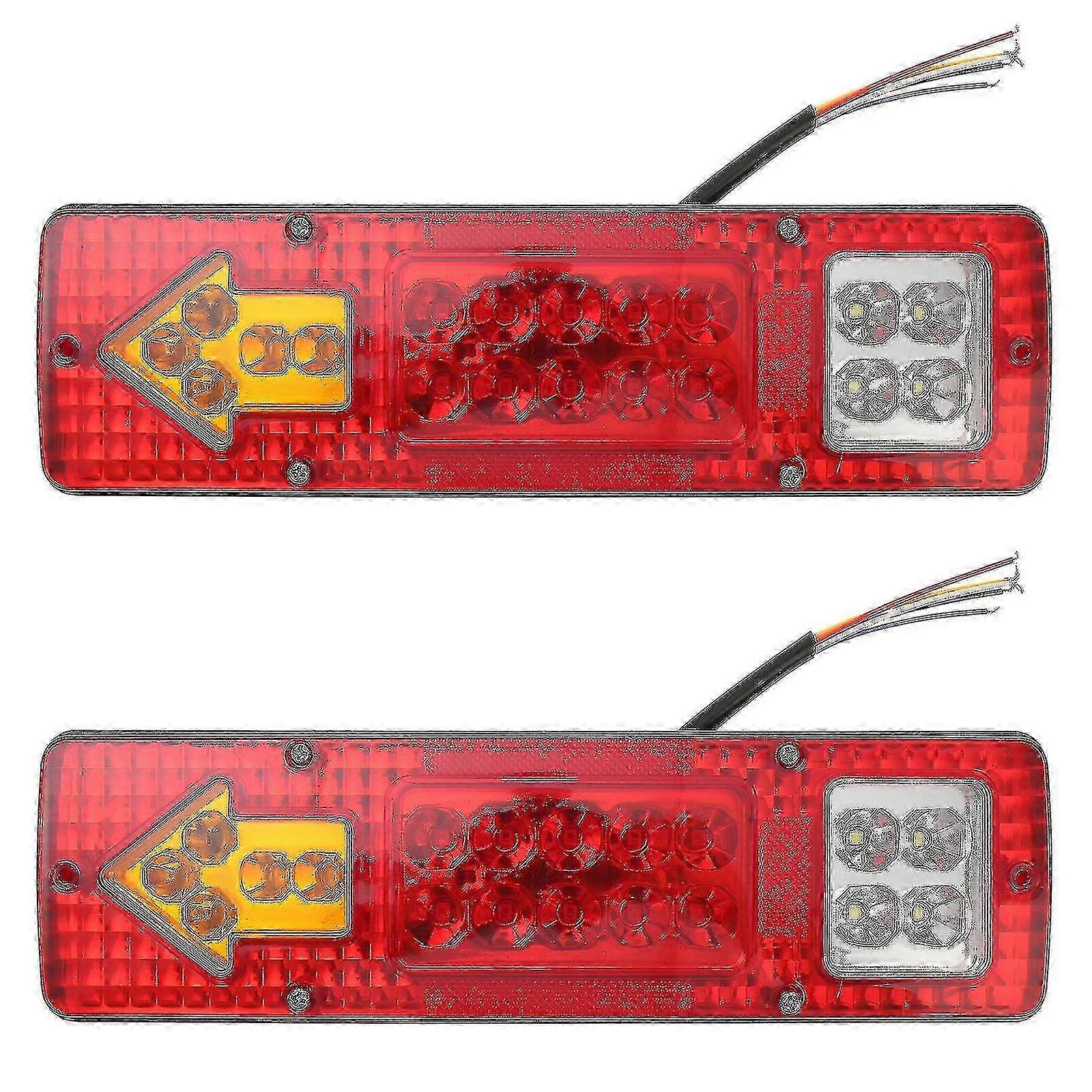12V LED Trailer Tail Lights (2pcs) for Trucks & Trailers
