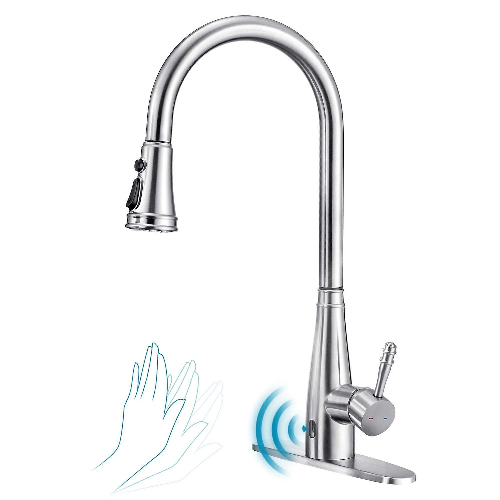Touchless Kitchen Faucet with Infrared Motion Sensor for Kitchen Sink 19 Inch