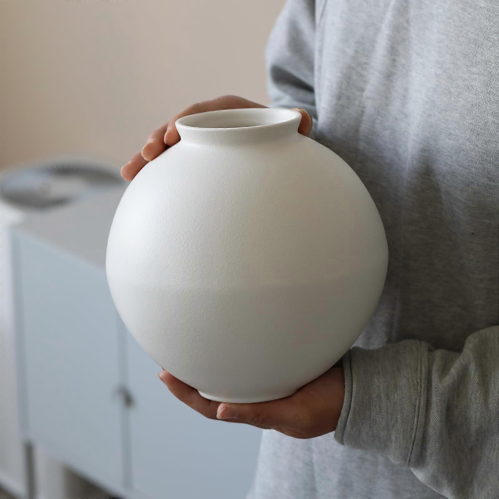 Large White Home Decor Vase 1024