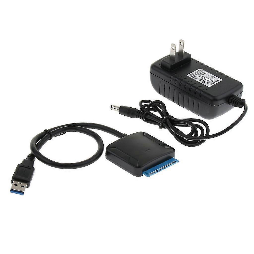 USB3.0 to SATA Adapter Cable 7+15Pin Hard Drive Cord for 2.5/3.5'' US Plug