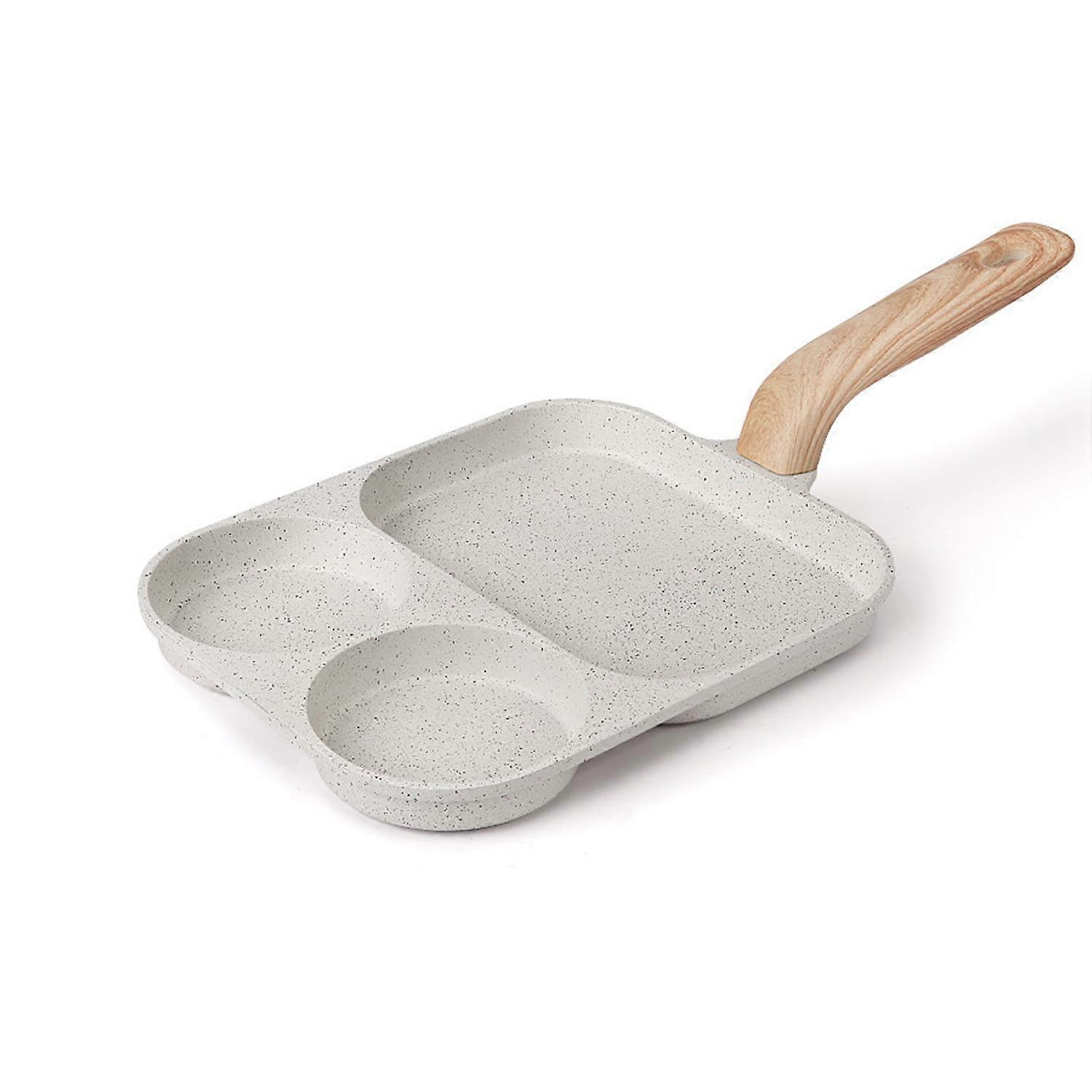 Nonstick Egg Frying Pan for Stove Gas Induction Stove 3 Section