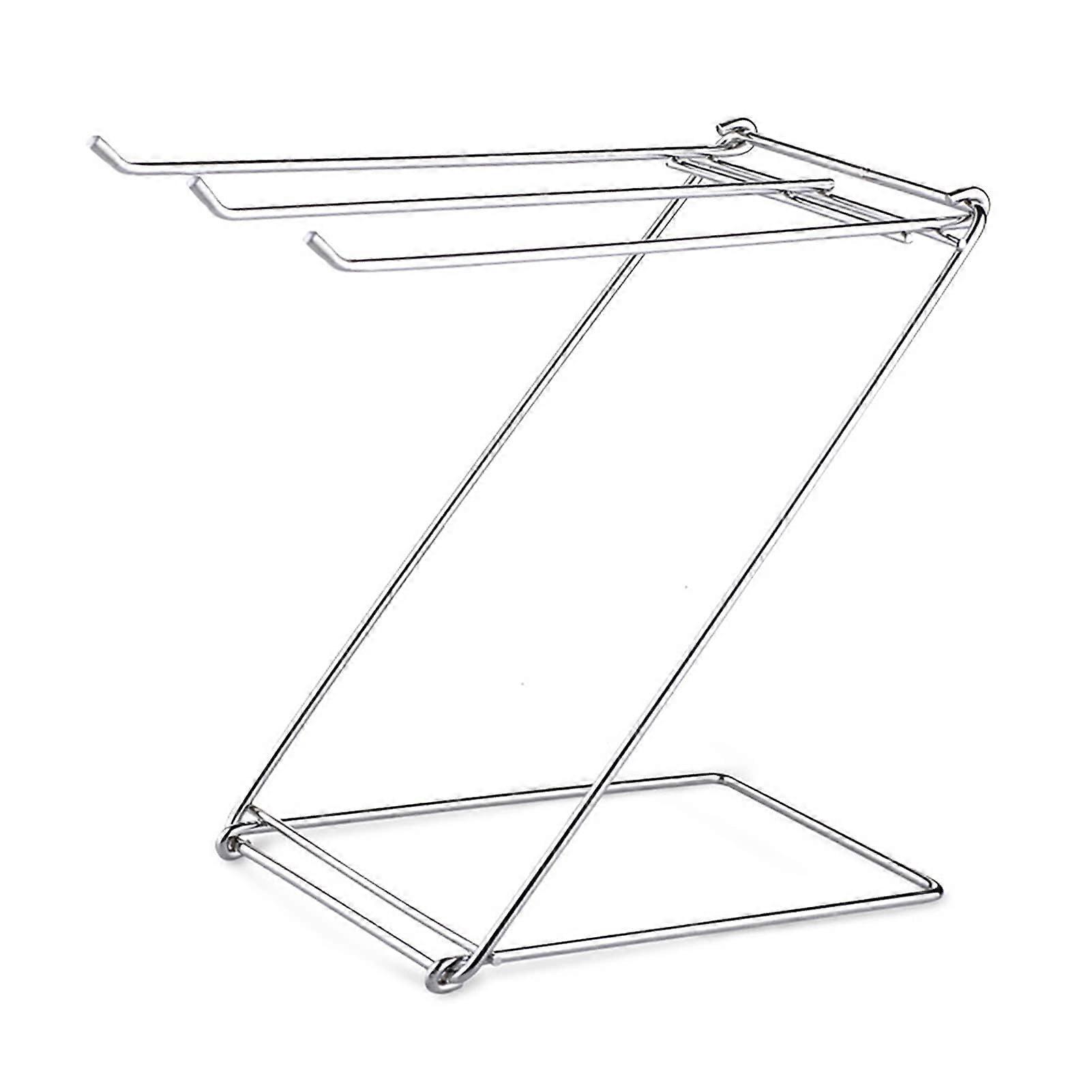 Folding Dishcloth Drying Rack for Home Kitchen in White