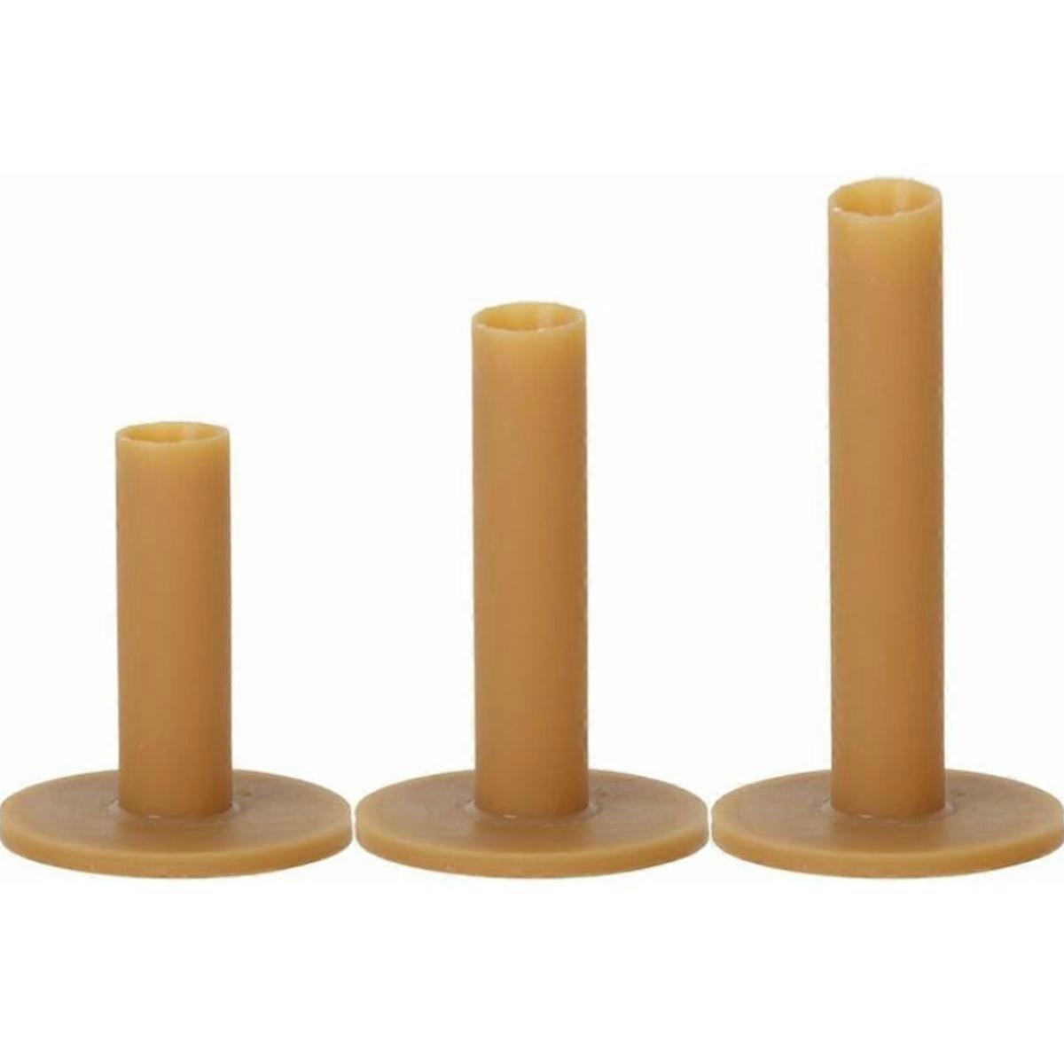3 Pieces Durable Rubber Golf Tees 60/70/80mm Coffee