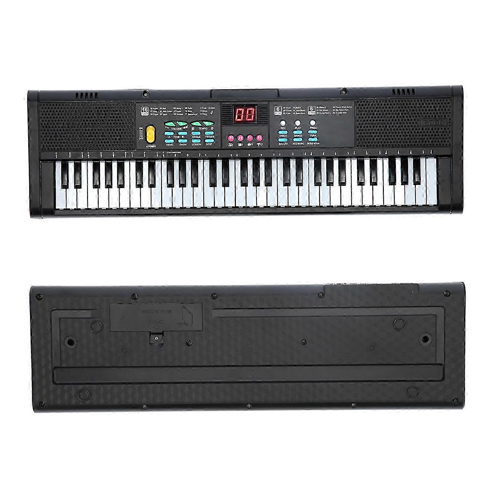 Keyboard Piano Instrument 61 Keys Electric Digital Multifunctional with Microphone MQ6186