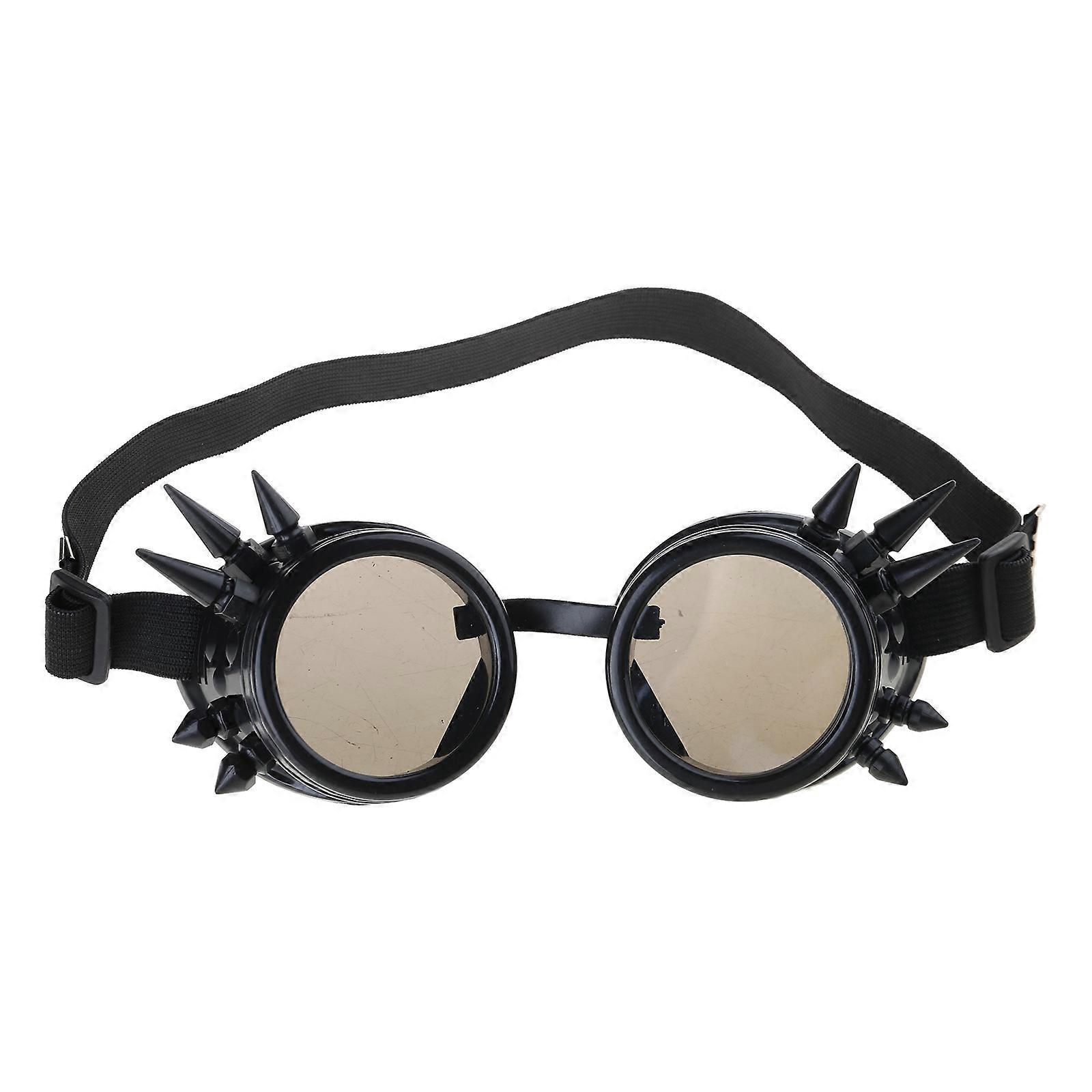 Steampunk γυαλιά γυαλιά Anti-uv υπαίθρια καλοκαιρινή αρχιτεκτονική Προμήθεια προμηθειών κατασκευής για σύζυγο Boyfriend Παρόν Ασημένια επιμετάλλωση