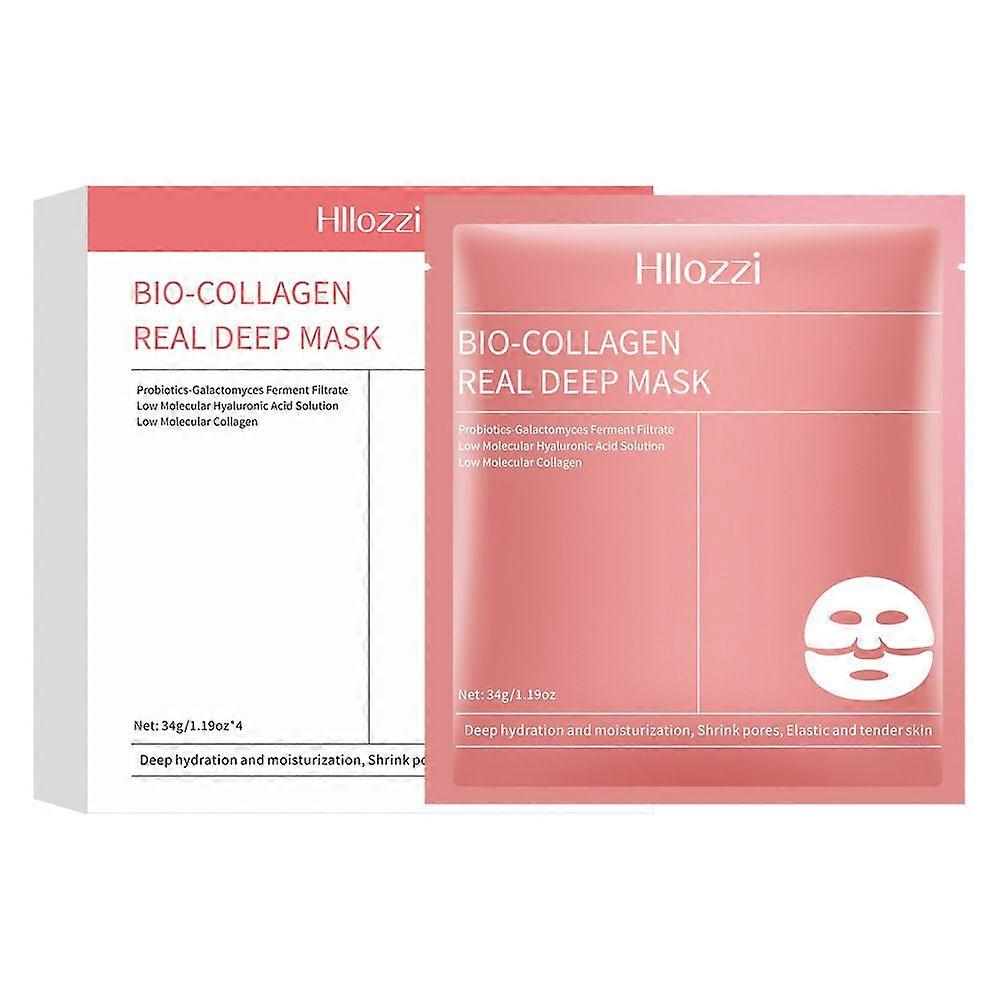 Bio-Collagen Real Deep Mask, Hydrating Overnight Hydrogel Mask, Bio-Collagen Face Mask Overnight, Pore Minimizing, Elasticity Improvement