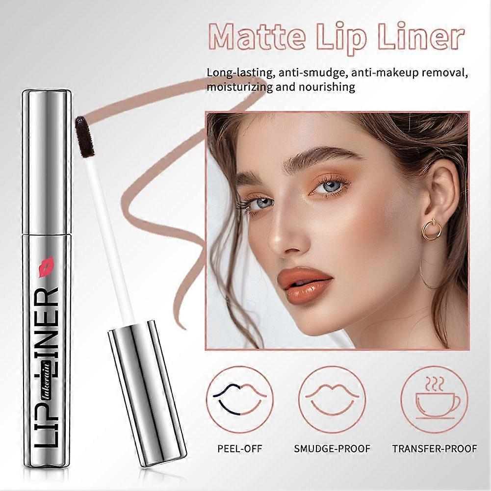 4colors Peel Off Lip Liner مقاوم للماء طويل الأمد قلم تحديد الشفاه مرطب