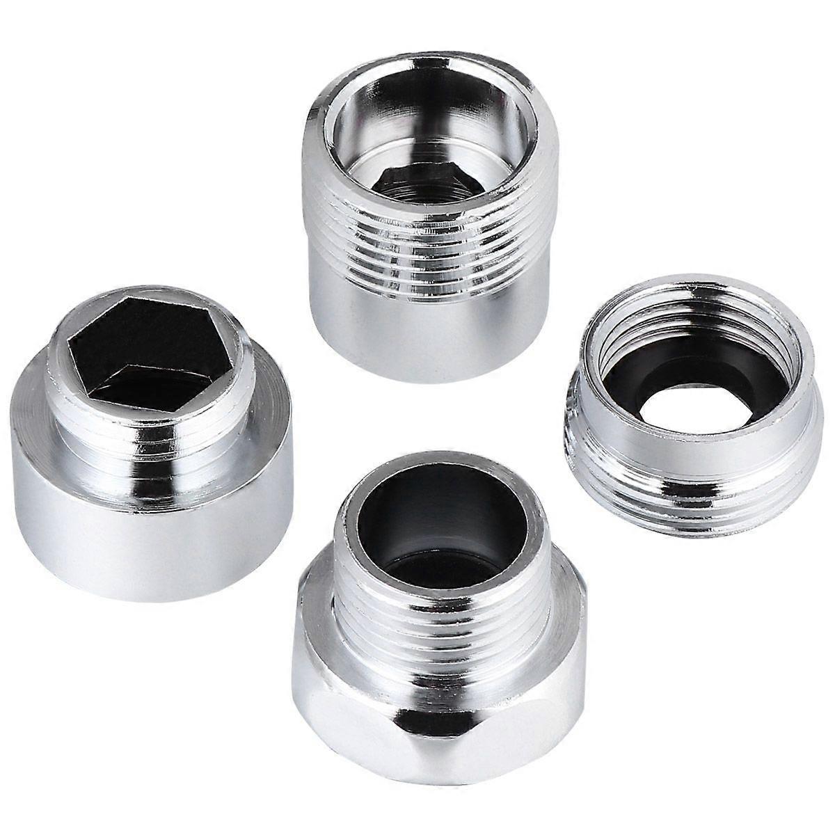 4pcs Copper Thickened Inner and Outer Wire Joint Water Pipe Joint Fittings
