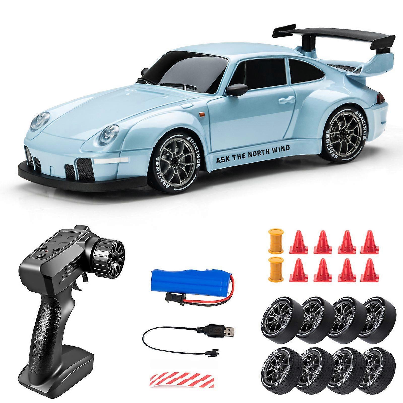1/24 Scale 4WD RC Drift Car with 2 Speed Modes, LED Lights & 50m Range