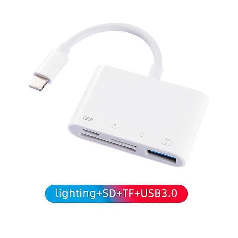 SD card reader for iPhone, photography memory card adapter, plug and play