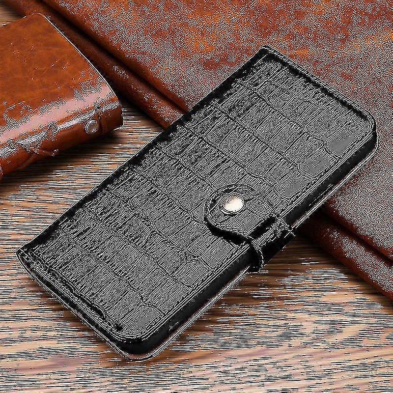 아이폰 마그네틱 플랩이 있는 정품 가죽 지갑 케이스