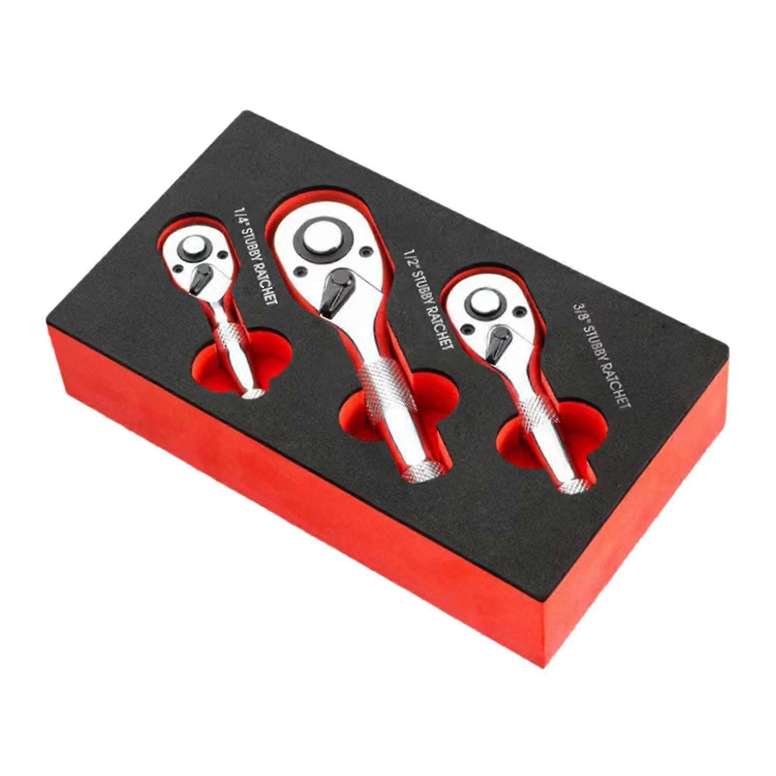 Stubby Ratchet Wrench Mini Wrench Set Practical Replacement Tight ,Drive Ratchet