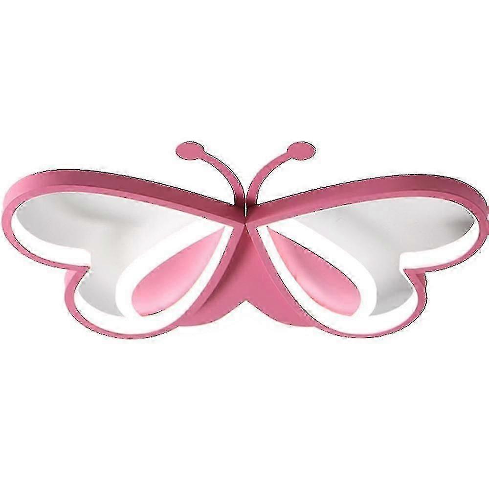 36w Tricolor Dimming Pink Butterfly Led Ceiling Light