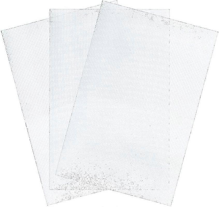 3 pezzi di grandi dimensioni Mesh Plastic Canvas Sheets per ricamo, Acrilico Yarn Crafting, Knit And Crochet Projects, 6 Count (19,6 X 13 pollici) -