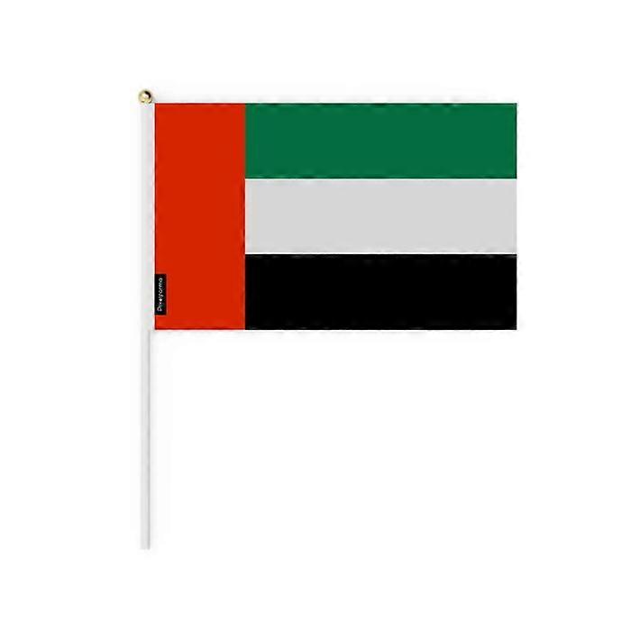 Set of Mini Flags – United Arab Emirates – 14 x 21 cm – Handheld – Polyester - 50 pieces