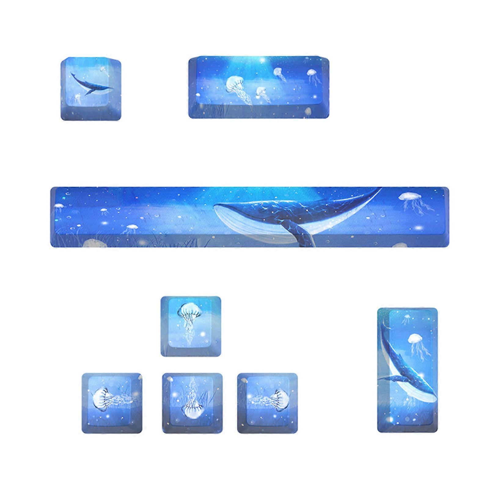 DIY Mechanical Keyboard for Key Caps for 8 Keys PBT Five Sides Dye Subbed Keycap OEM Profile 6.25 Space ESC Enter Direct