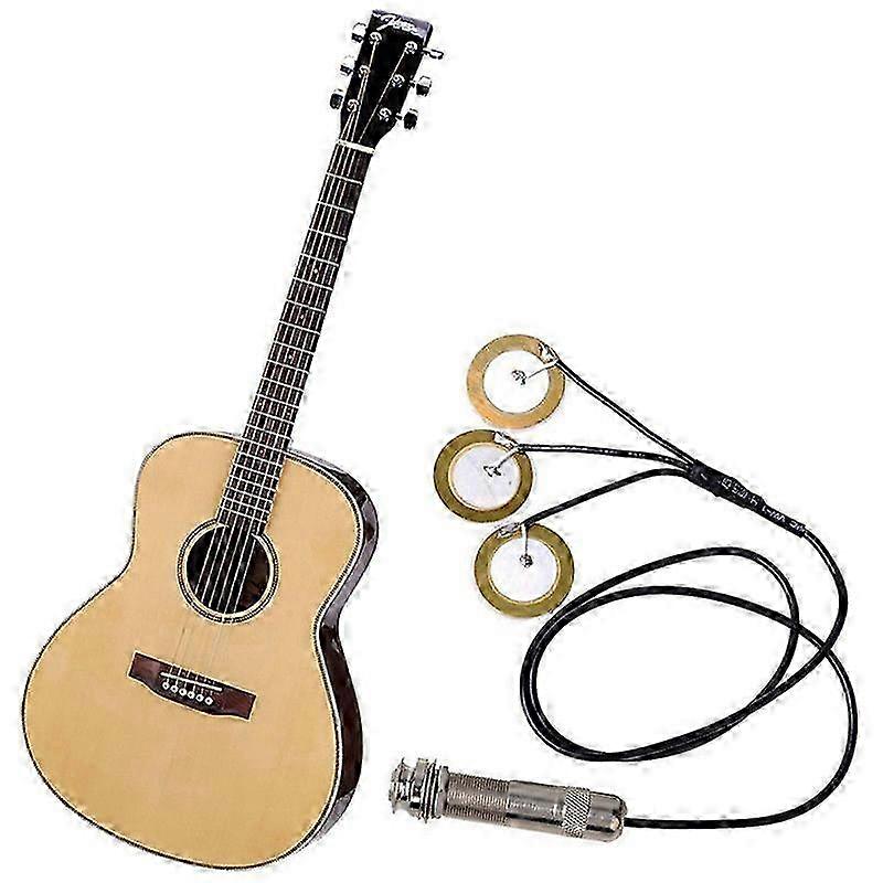 Compact Portable Acoustic Guitar Pickup with Easy Installation for Travel & Stage Use