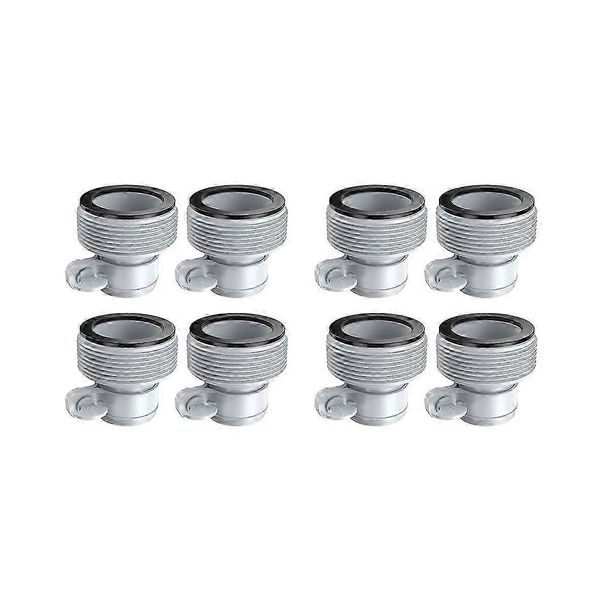8PCS Filter Pumps Hose Adapters Hose Conversion Adapters 1.25 Inch To 1.5Inch Hose Adapter Kit for