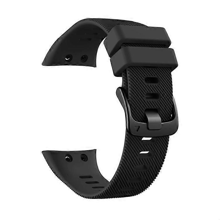 Silicone Wrist Strap with Black Buckle Compatible For Garmin Forerunner 45S