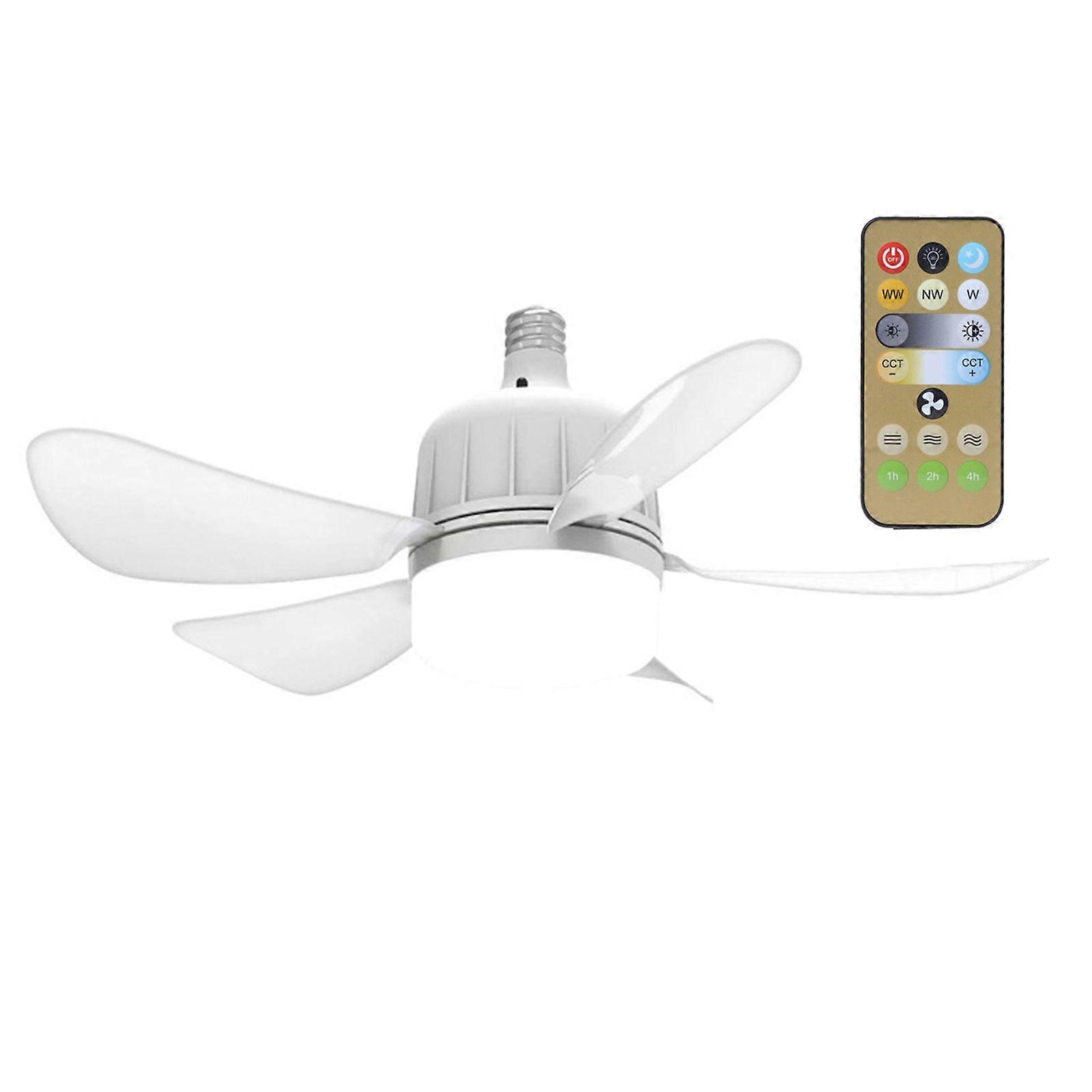 LED Ceiling Fan LED Fan 85V-265V Chandelier Fan with Remote Timing Shut Sudden Stop Protection Function for Bedroom