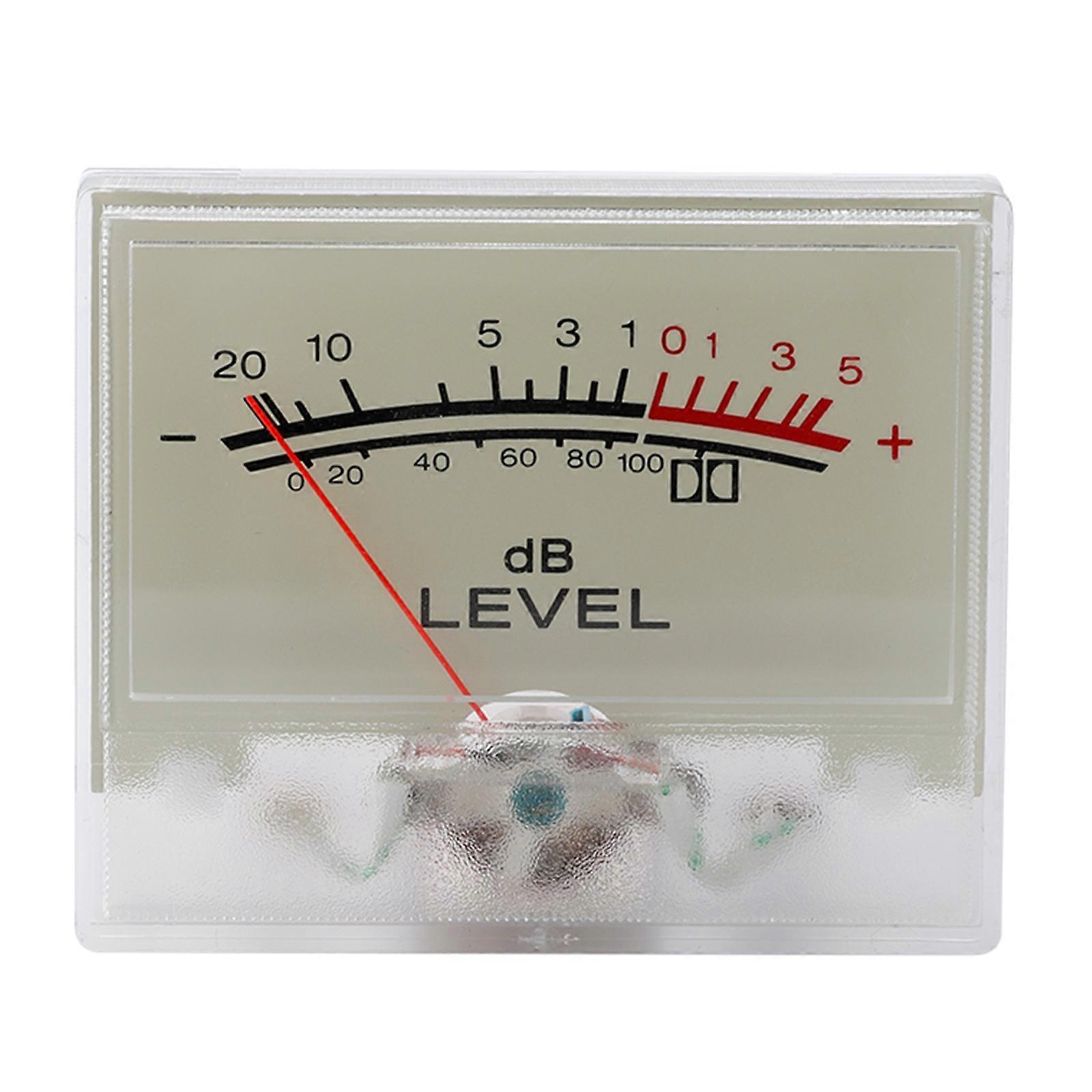 Hochleistungs-Leistungsverstärker-Messgerät DB-Pegel-Header-VU-Messgerät Hintergrundbeleuchtung Audio-Leistungsmesser für Audioqualität zu Hause