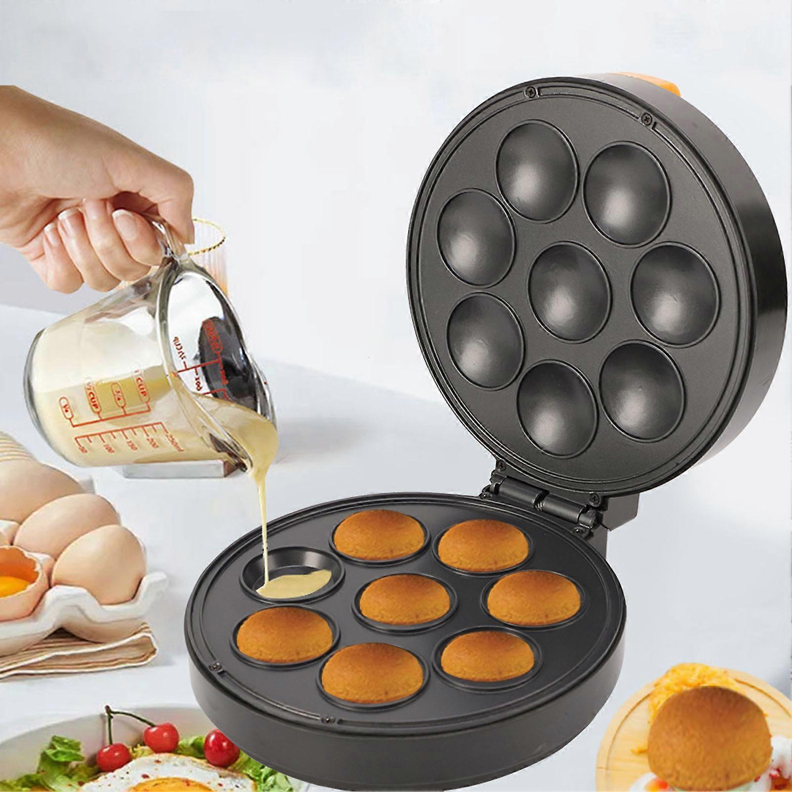 Cake Pop Maker with Non Stick Coating 1400W Double Sided Baking Edge Sealing Makes 8 Cake Pops Machine EU Plug 220V