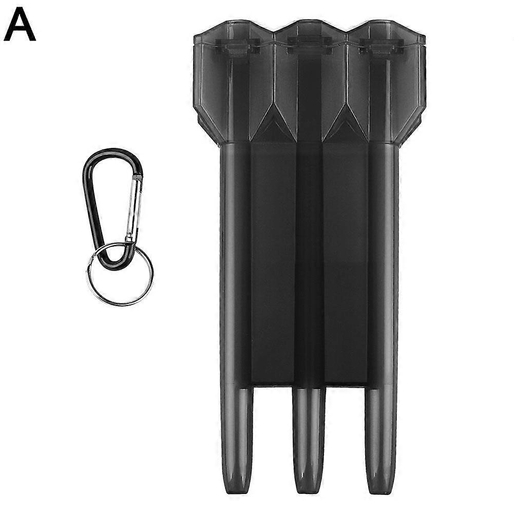Portable Darts Case Transparent Travel Storage Box with Locking Clasp Durable PU All in One Design for Dart Enthusiasts