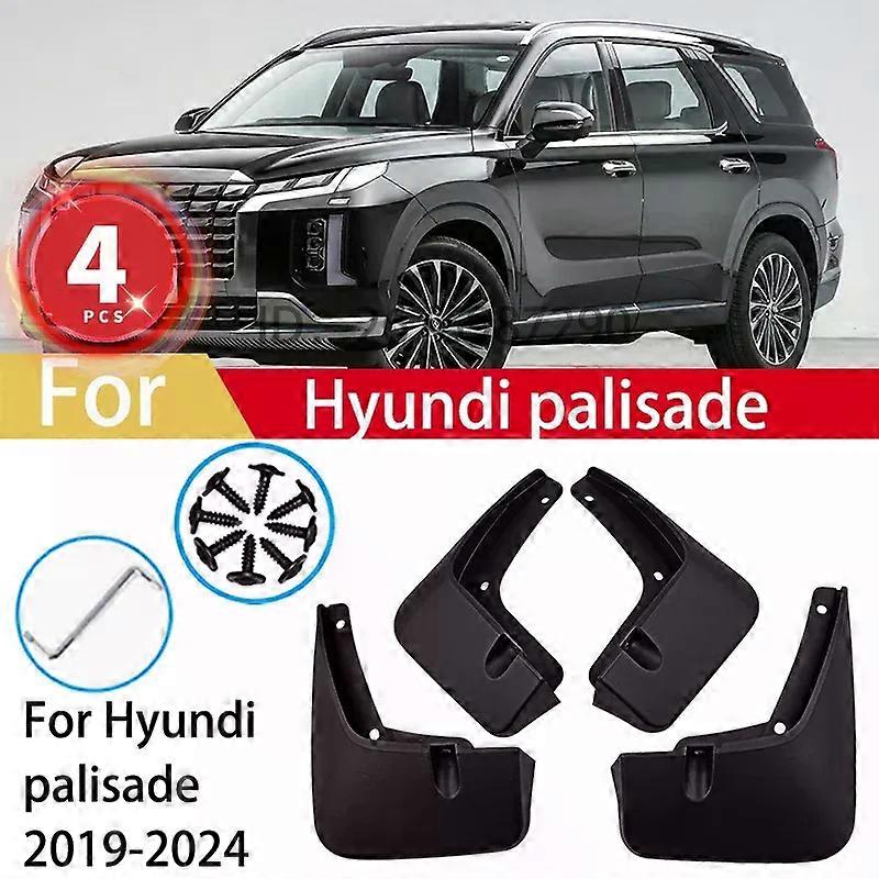 For Hyundi palisade 2019 2020 2021 2022 2023 2024 Mud Flaps Splash Guards MudFlaps Front Rear Fender Mudguards Car Accessories