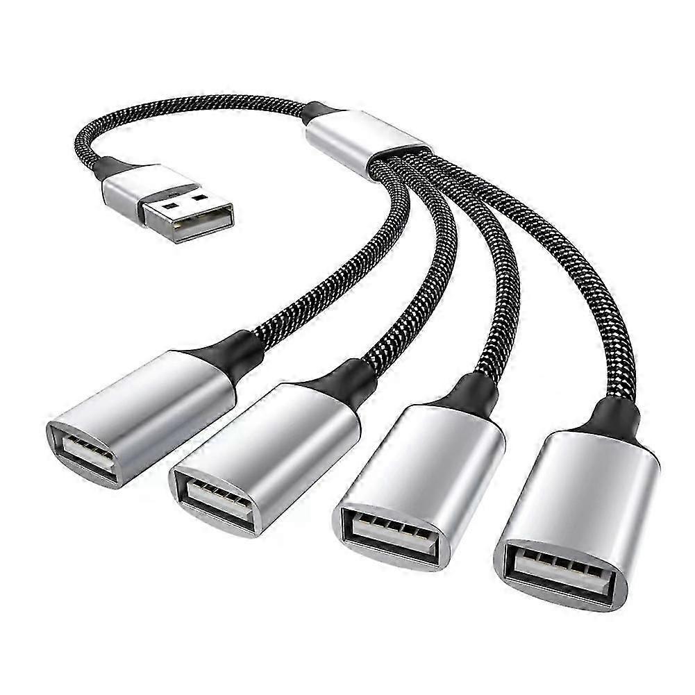 Usb To 3 Usb 2.0 Hub Dual 4port Multi Splitter Adapter Otg For Pc Laptop Surface Accessories Usb A Extension Power Data