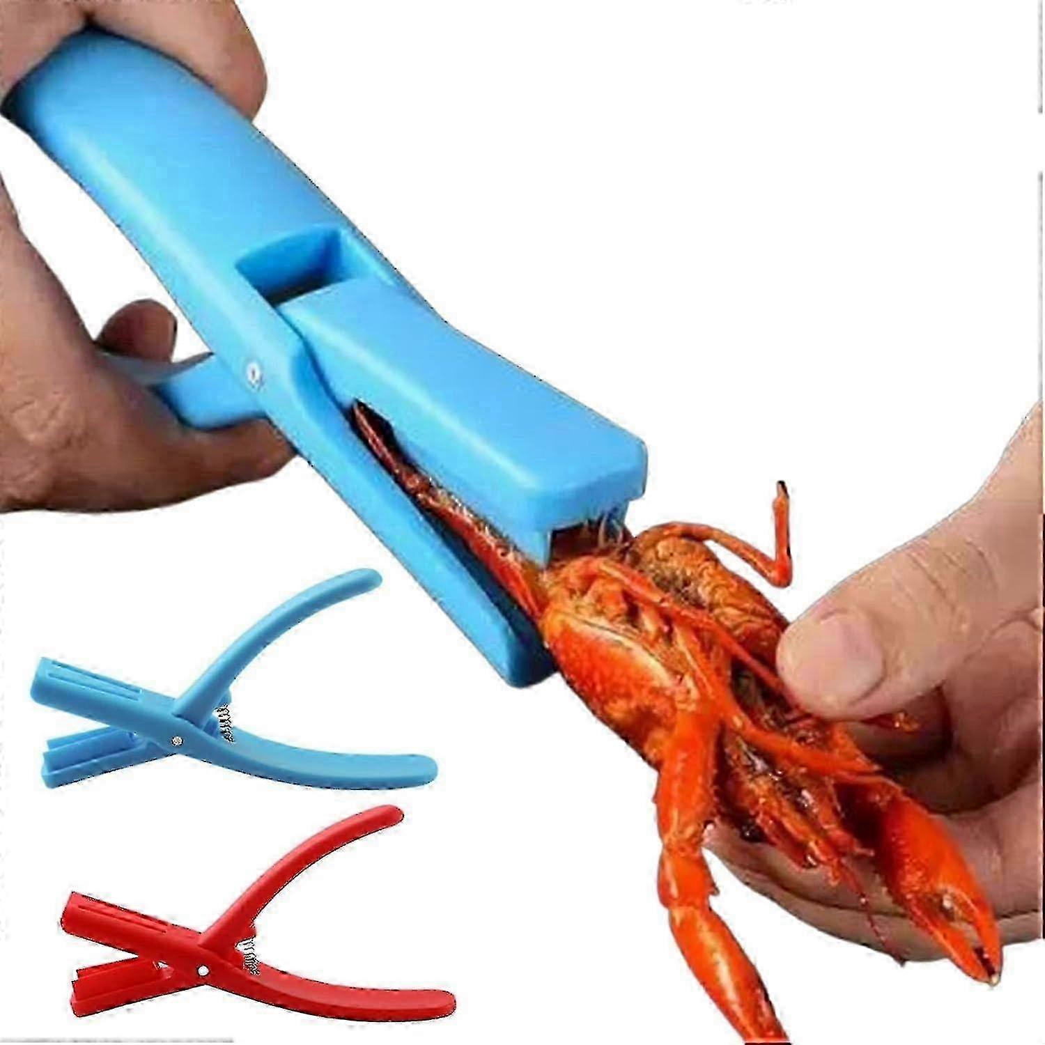Crawfish Peeler Tool, Shrimp Sheller, Seafood Shelling Device - 1pc (Red/Blue)