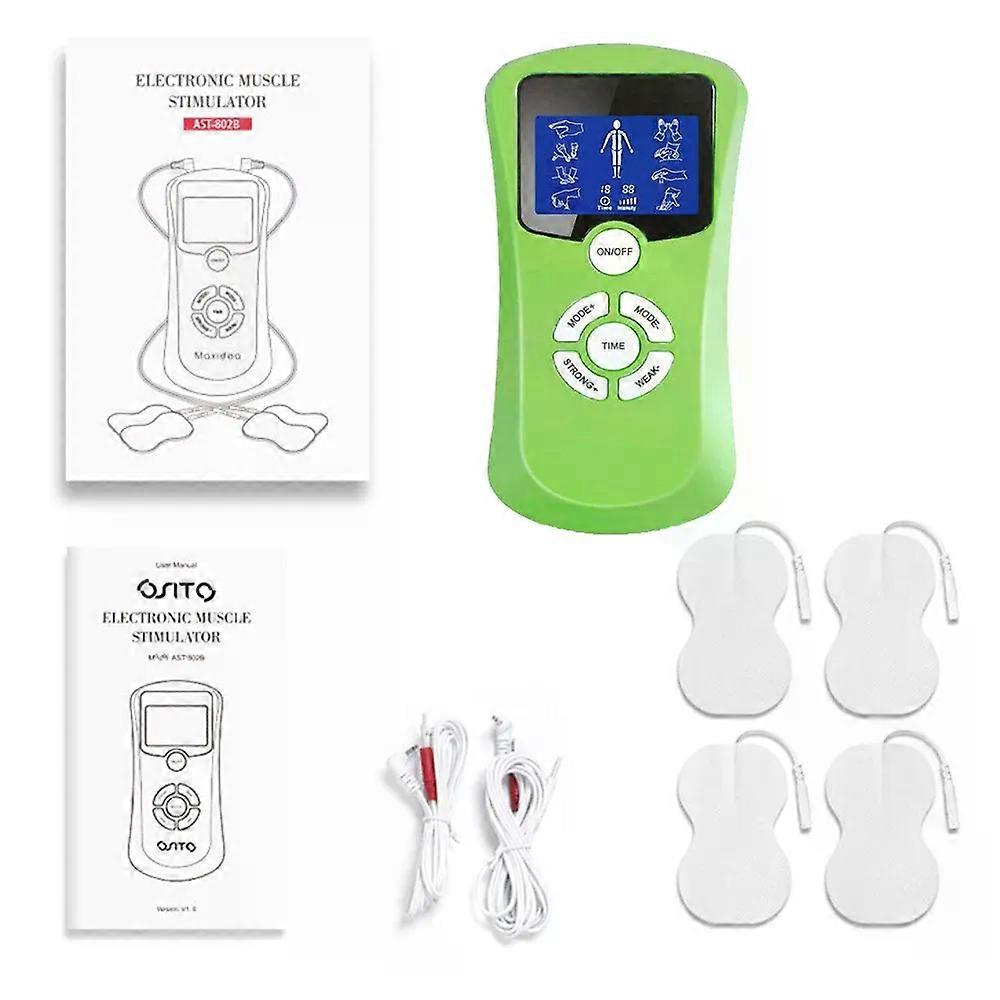 Digital 8 Modes Electric EMS Muscle Stimulator Meridian Physiotherapy Acupuncture Pulse Low Frequency Body Massager Relax Tool