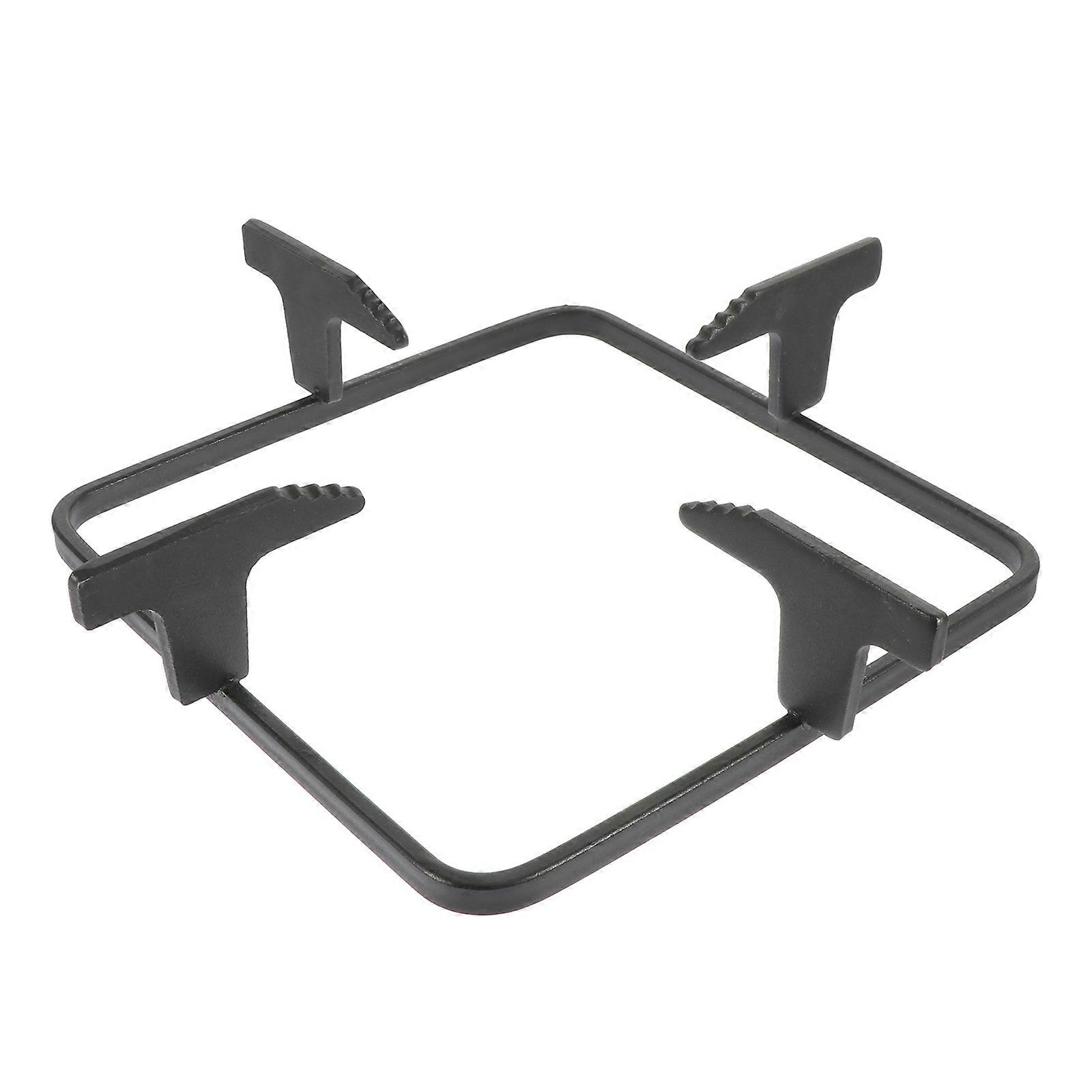 Black Cast Iron Gas Stove Bracket Kitchen Stove Support Rack High Durability for Kitchen Use 12.5 x 4.5 x 1.5