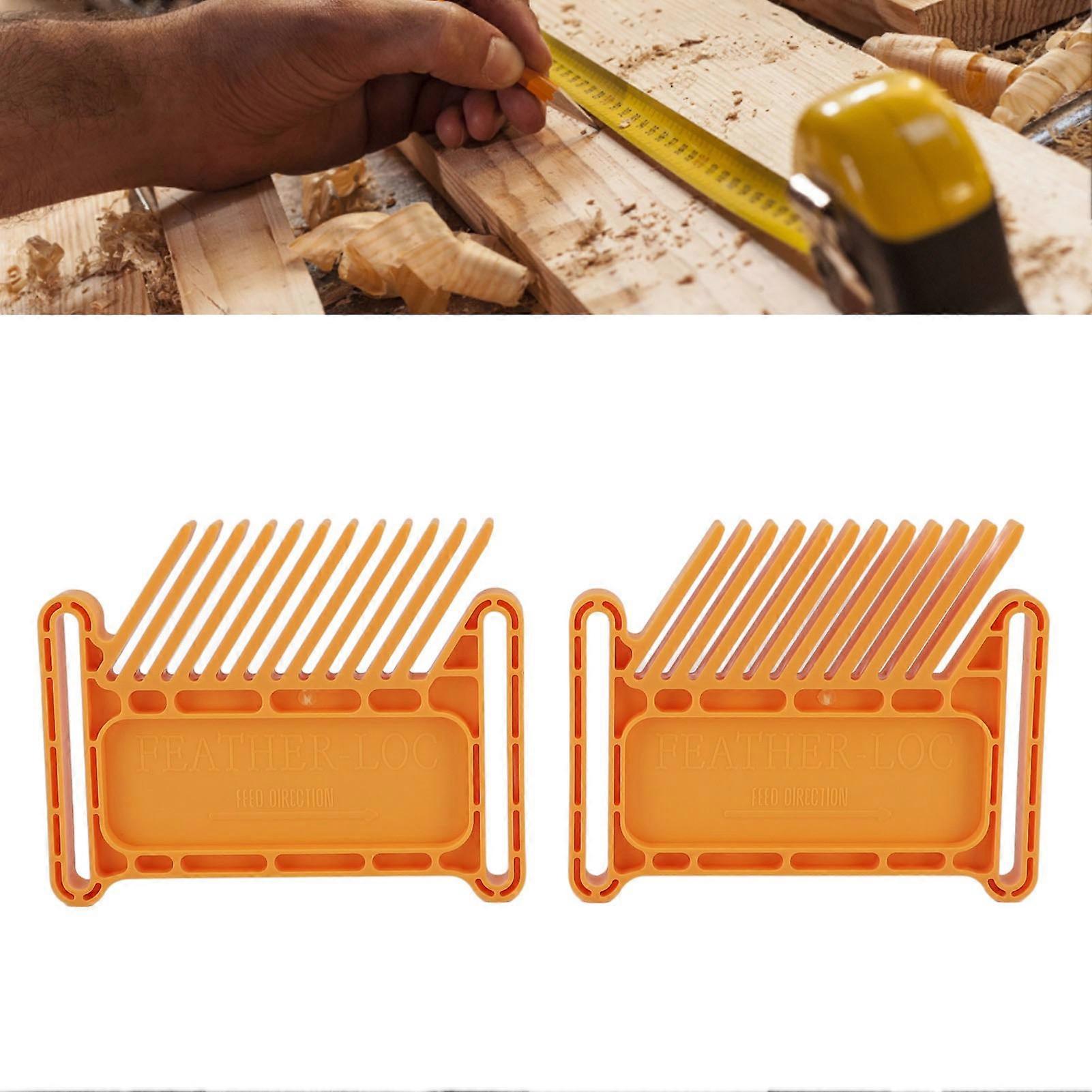Featherboard Adjustable Woodworking Tools Safety Device Stackable Feather Board for Table Saws Router Tables Band Saws Wheat 