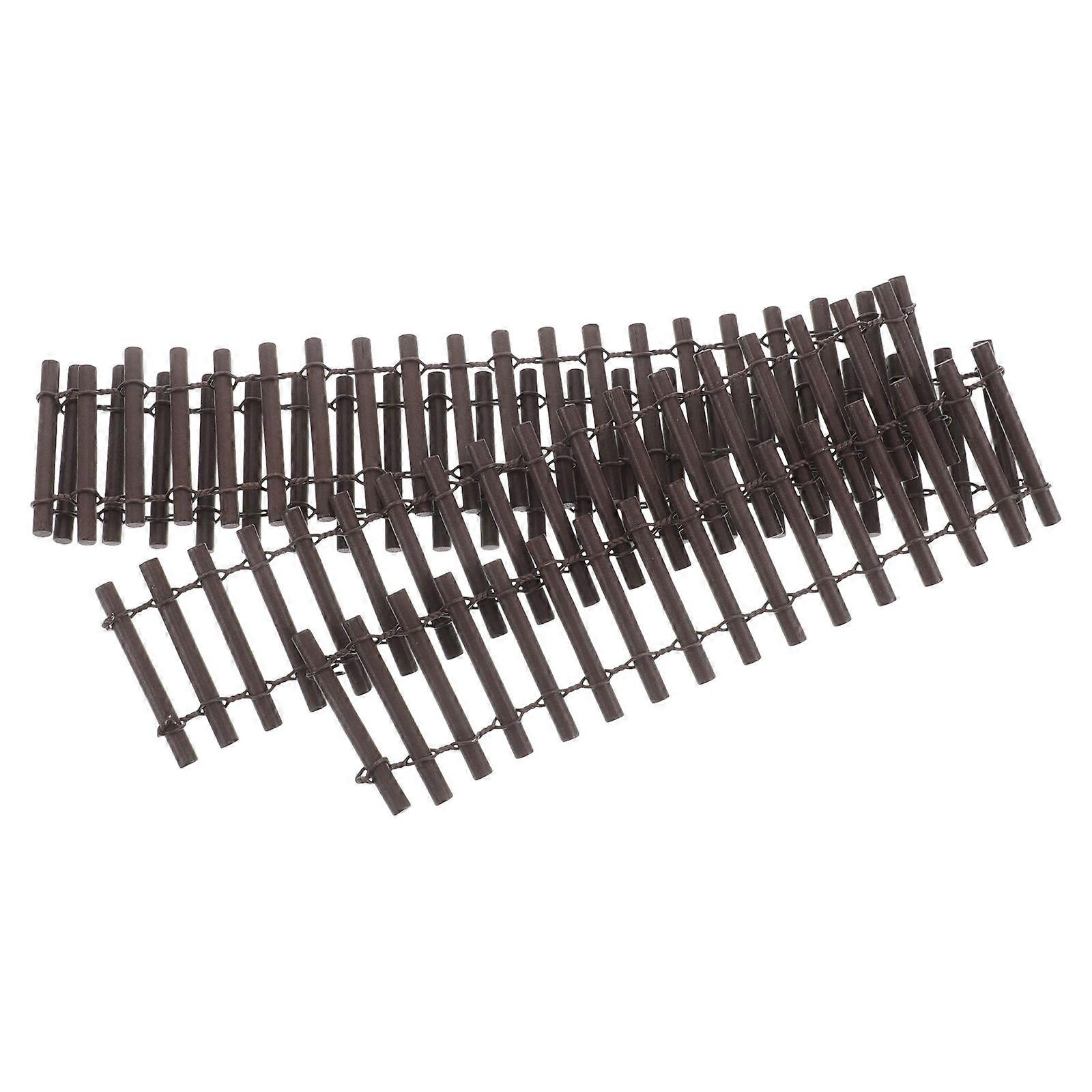 Compact Fence Ornaments, Enhance Your Miniature Garden or Dollhouse with Quality Wood