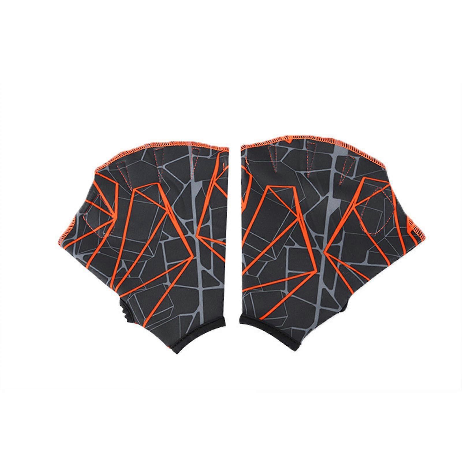 Swimming training gloves with stylish patterns for effective water training, water aerobics, adults, swimming aid