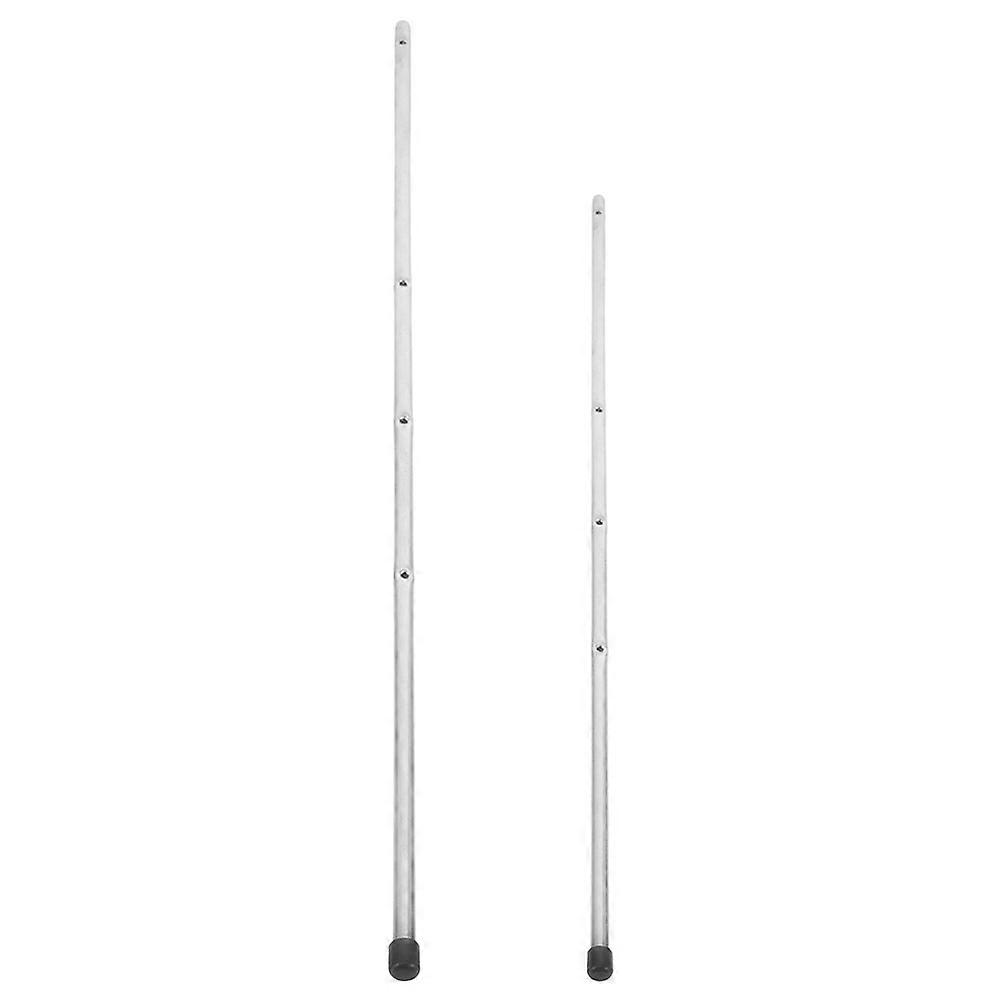 Machine Pole Table Soccer Table Footballs Poles Entertainment Area Steel 2Pcs