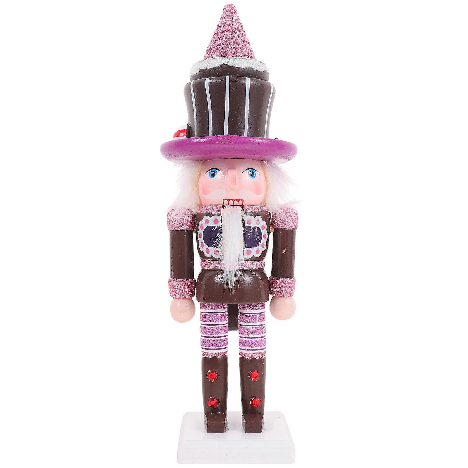 Desktop Decoration Crafts Nutcracker Soldier Party Atmosphere 8.5x7.5x26cm Nutcracker Figurine 1Set
