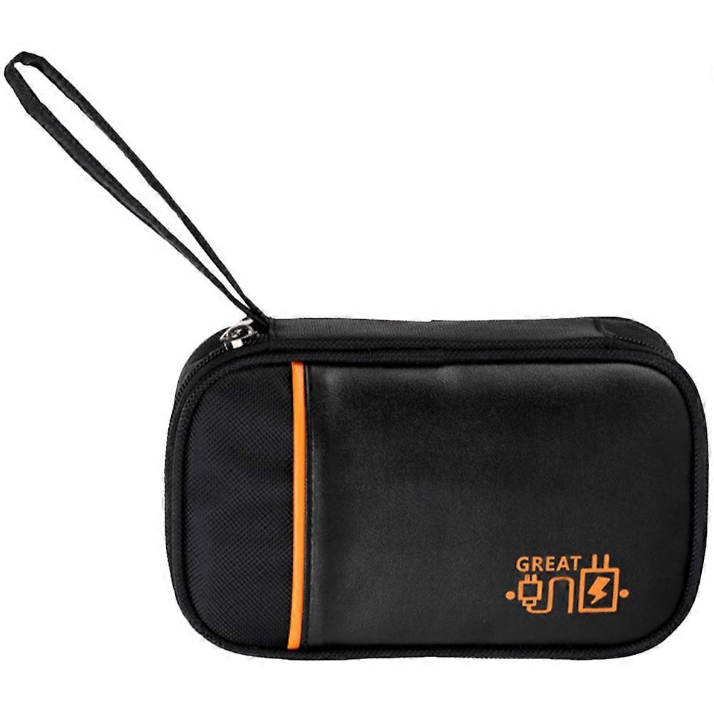 Cable Organizer Travel Electronic Organizer Bag For Business Trips Rectangular Simple Design 1Set