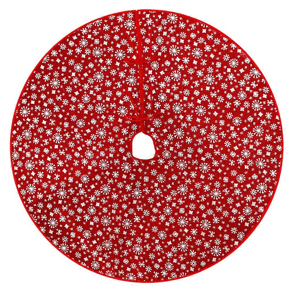 Tree Skirt Red Christmas Cloth 122x122cm 1Pack