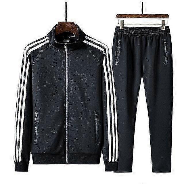 Män Sportkläder Män Träningsoveraller Plus Storlek 8xl Tvådelat Set