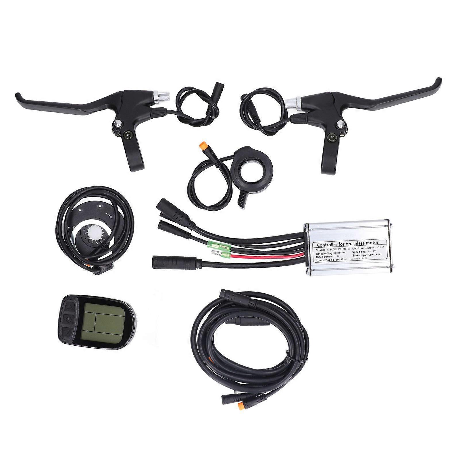 15A Electric Bike Motor Controller Kit Waterproof Controller with LCD5 Panel