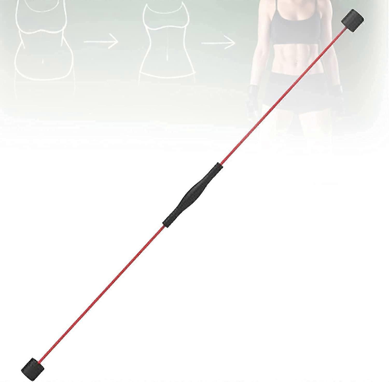 Elastic body highfrequency training bar for Pilates, Yoga Training, Red