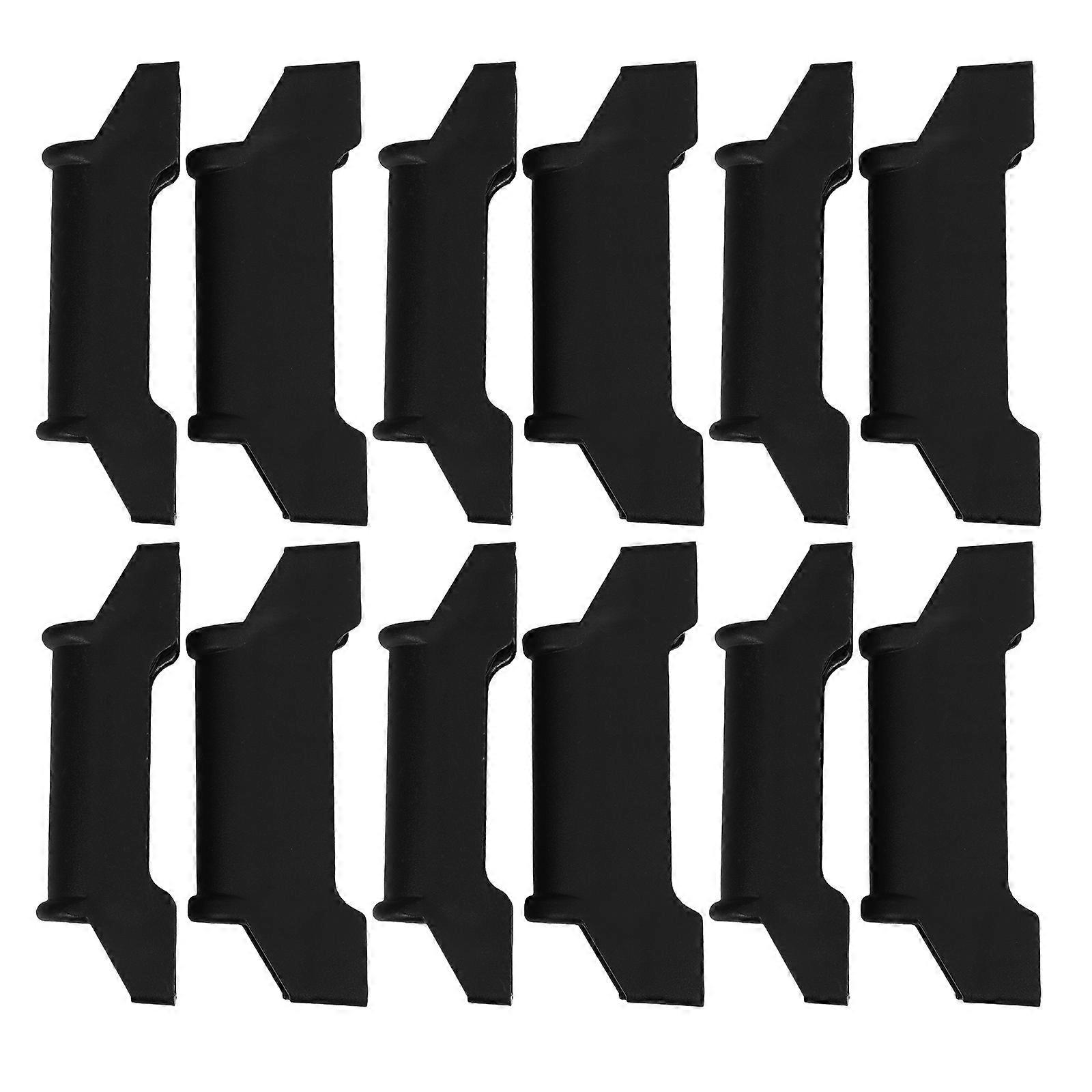 منزلق مسند القدم لكرسي مكتب تصميم أنيق من البلاستيك 12.10X4.50X3.00CM منع إصابات اليد 12 قطعة